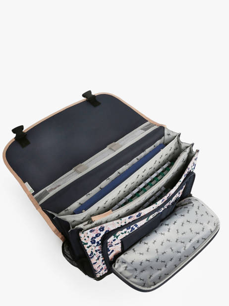 Boekentas Kind 3 Compartimenten Cameleon Blauw actual CA41 ander zicht 3